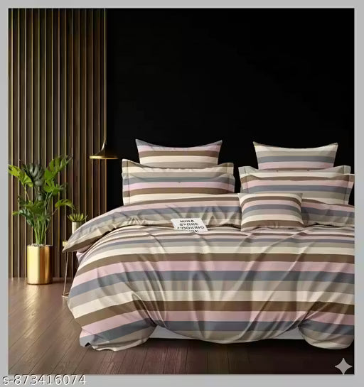 Floral Printed Double Bed Sheet | Breathable, Cooling, Fade Resistant, Durable & Lightweight