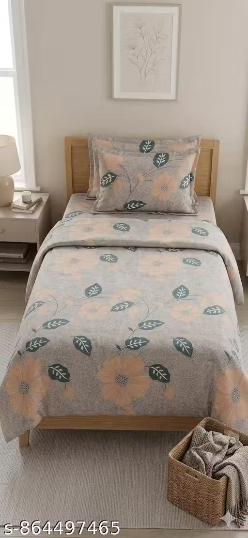 Single Bedsheet with 1 Pillow cover