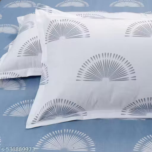 3pcs set Double Flat Bedsheet with pillow covers, 90-100 inches Queen Bed Size, 17-27 inches pillow covers