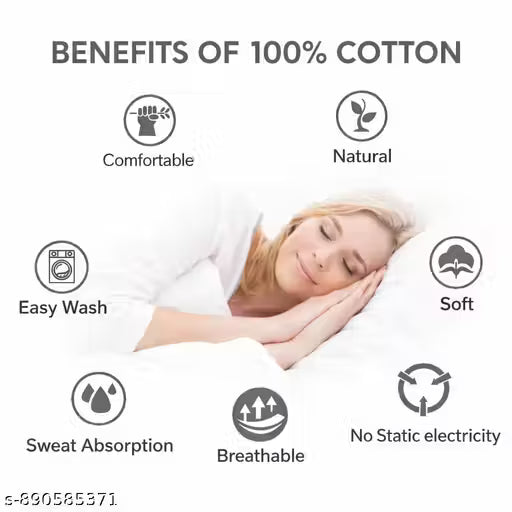 Cotton Bedsheet Combo Pack – Double Bedsheets with Pillow Covers Soft & Comfortable