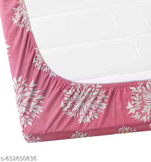 Elastic Fitted Double Bedsheet with pillow covers