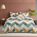 Vibrant Multicolor Geometric Printed Glace Cotton 108" x 108"
