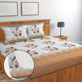 Cotton Double Fitted Bedsheet 72x78+10 Inches with 2 Pillow Covers