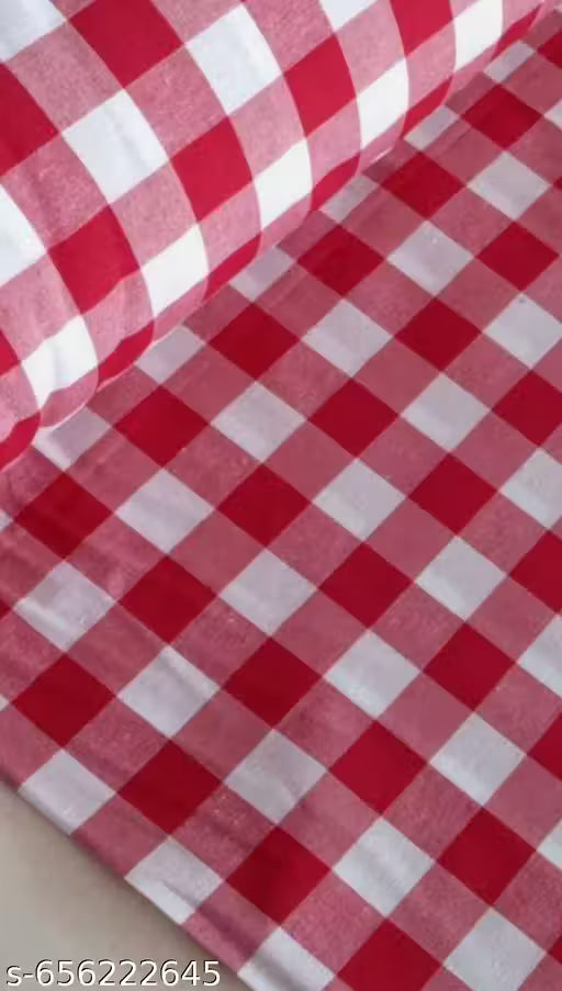 Sleepy Threads Queen Size Cotton Bedsheet Set 93 x 106 Inch – Pink & White Gingham Checkered Design