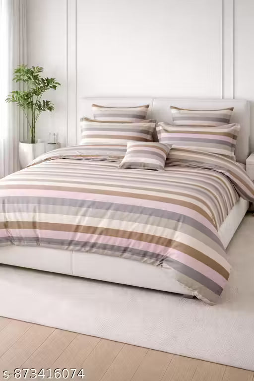 Floral Printed Double Bed Sheet | Breathable, Cooling, Fade Resistant, Durable & Lightweight