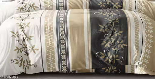 World  Superfine Cotton Feel Super King Size Bedsheets with 2 King Size Pillow Covers 108"x108"