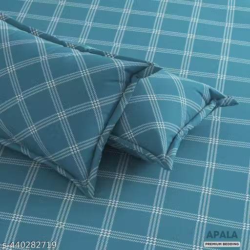 Super Soft Cotton Geometrical Printed  Double Bedsheet
