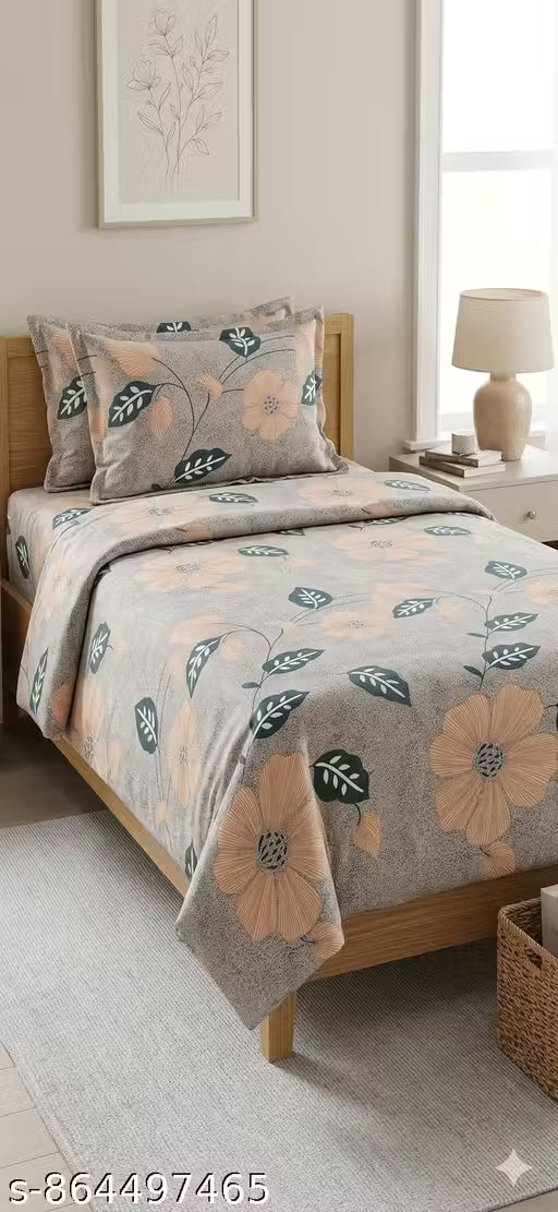 Single Bedsheet with 1 Pillow cover