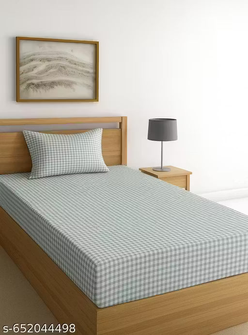 Pure Cotton 210TC Flat Single Bedsheets for Summer Breathable | Wrinklefree