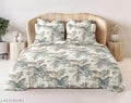 Leaf collection Cotton Bedsheet with 2 Pillow Covers (108*108 inches)