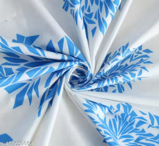Super Soft Cotton Print One Single Bedsheet With 1 pillow cover