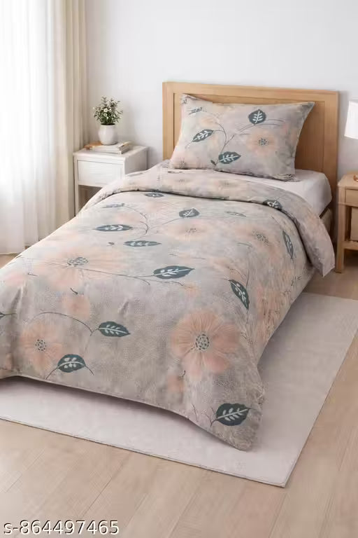 Single Bedsheet with 1 Pillow cover