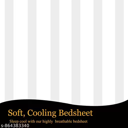 Microfiber Wrinkle Resistant | Soft Skin Safe | Breathable Single Size Flat Bedsheet