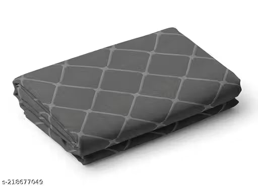 Solid Box bedsheet for Double Bed With Two Pillow Covers Queen Size - 90*100 Inches