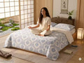 Premium King size bedsheet with two large pillow size 108*108