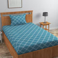 Premium Cotton 180 TC Flat Single Bedsheets for Summer Breathable | Wrinklefree