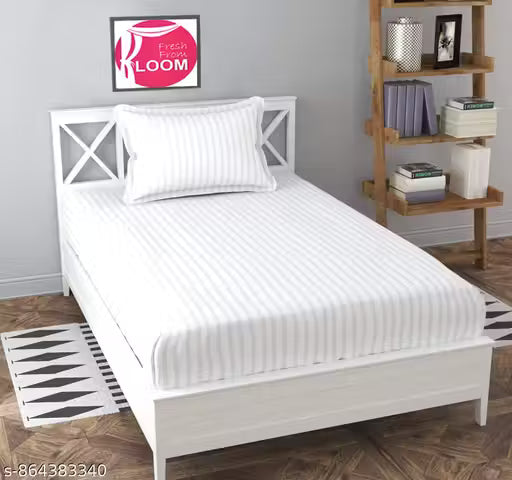 Microfiber Wrinkle Resistant | Soft Skin Safe | Breathable Single Size Flat Bedsheet