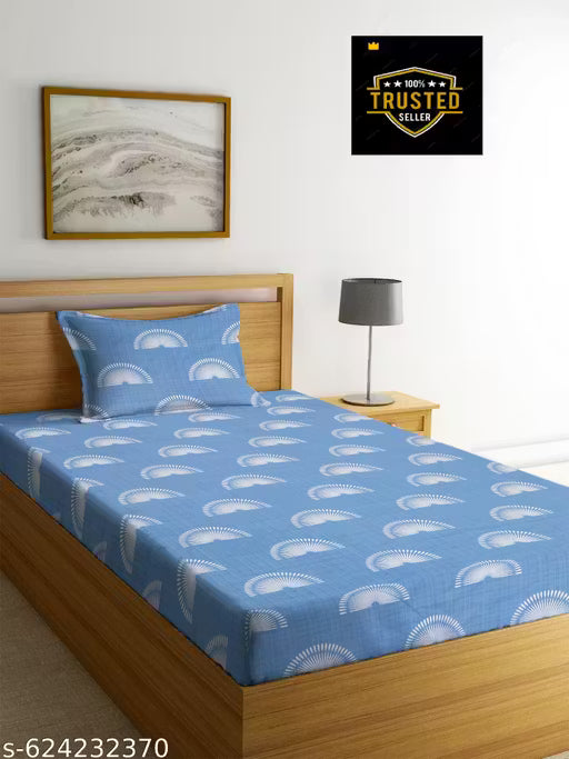 Single Flat Bedsheet with 1 pillow cover