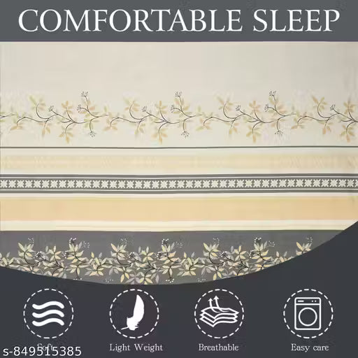 Soft Ezyption Floral Single Bed Sheet Cotton